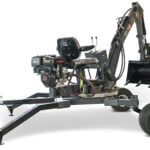 Schreitbagger Nero SB-360 bei Arbeiten an steilen Hängen