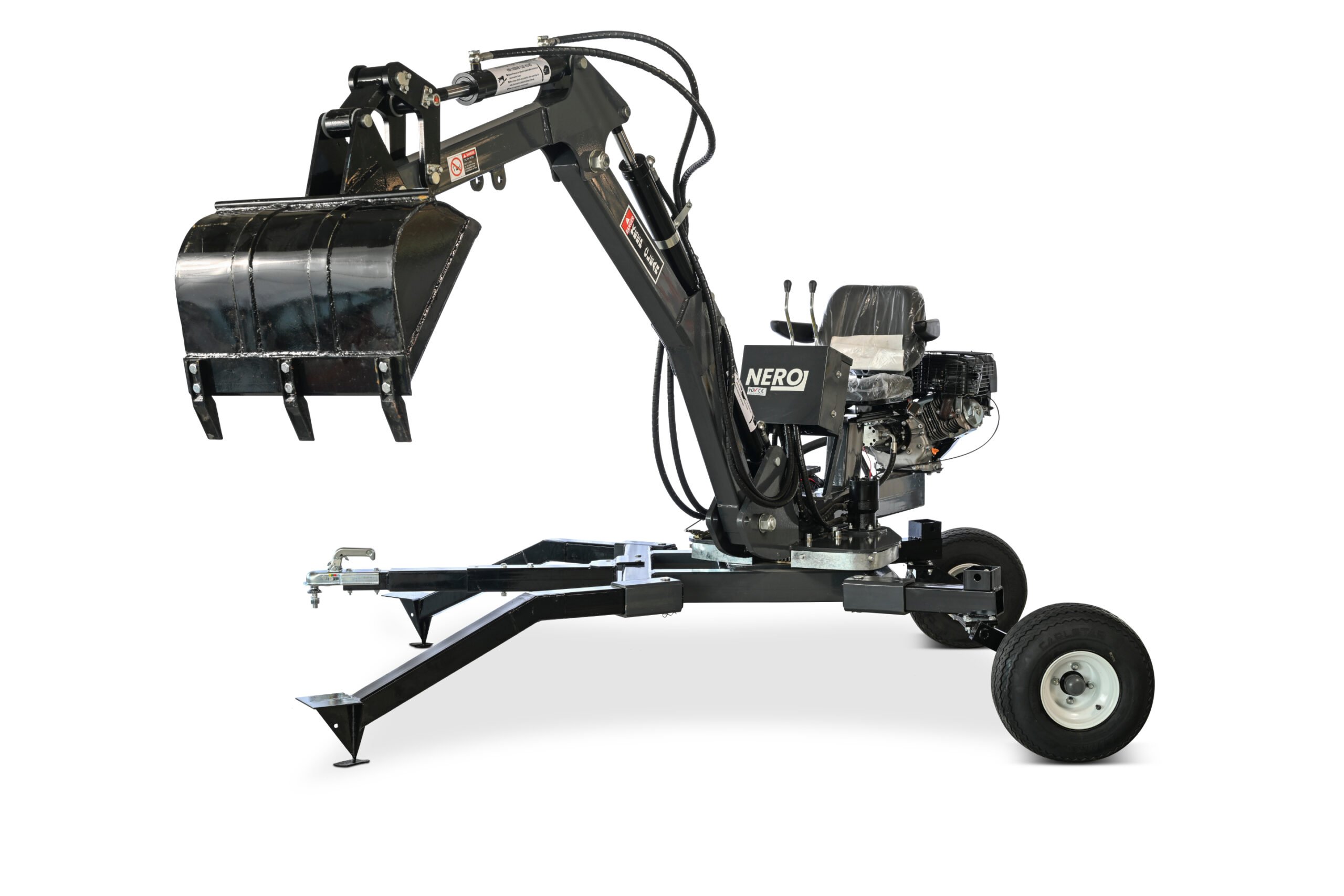 Detailansicht des Schreitbaggers Nero SB-360 mit 15-PS-Motor